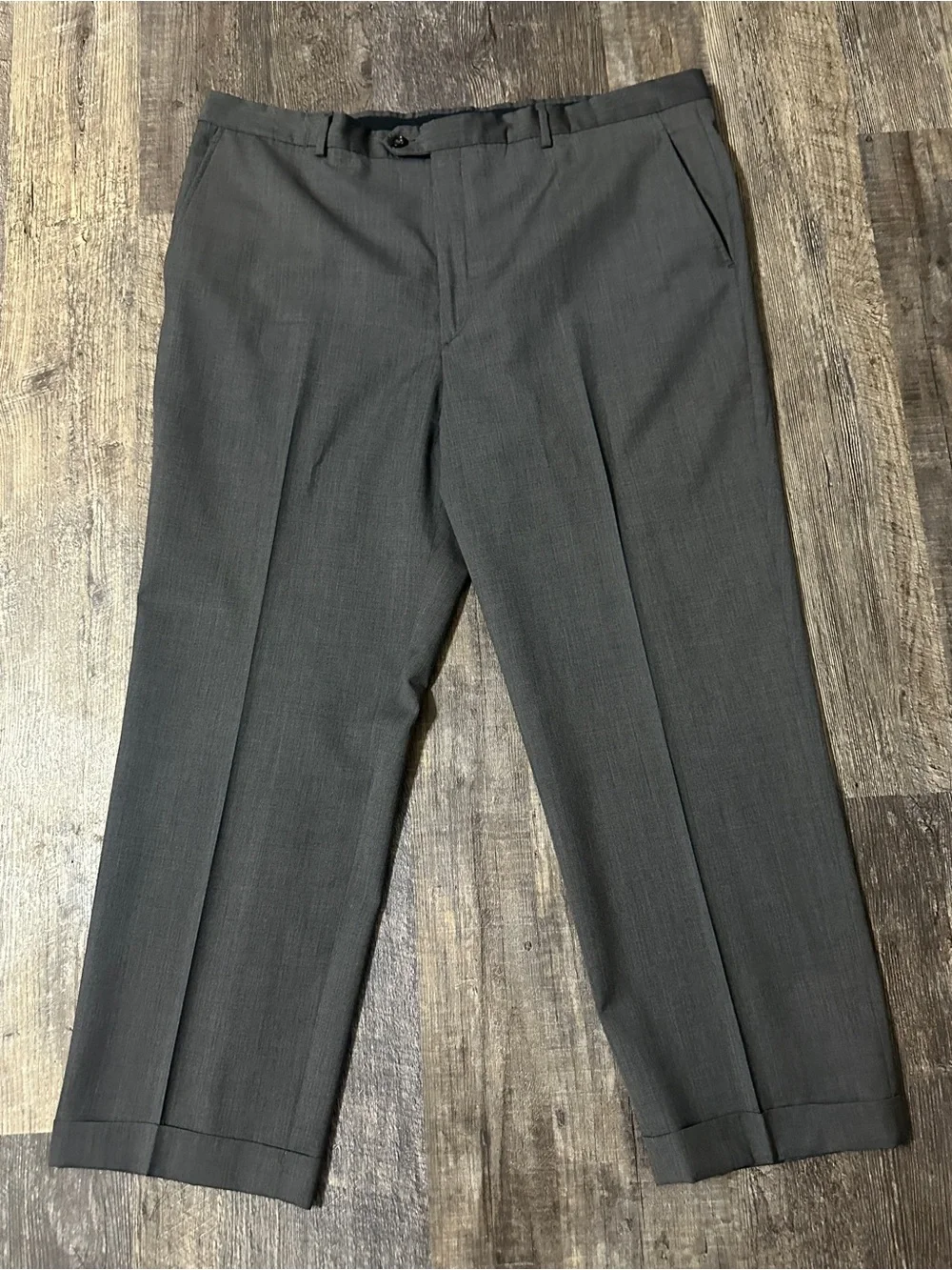 Stafford Smart Wash Machine Washable Gray Suit 2-Piece Set Men's 50R / 42x27